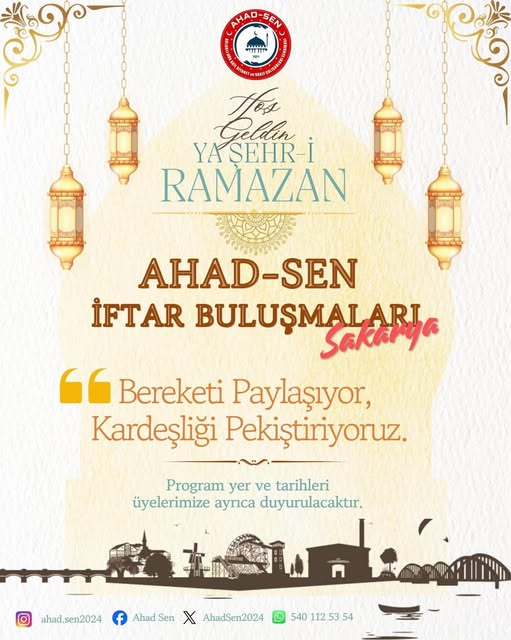 AHAD SEN'de İftar Buluşmaları