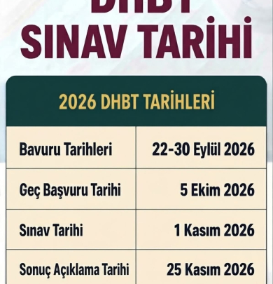 Dhbt Sınav Tarihleri Açıklandı