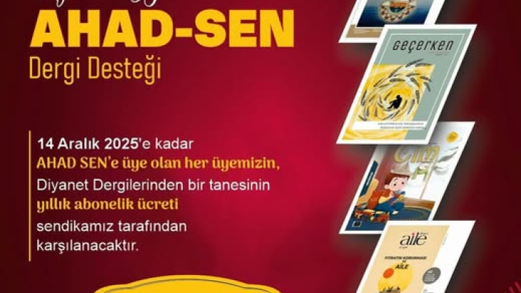 Üyelere Özel Dergi Desteği